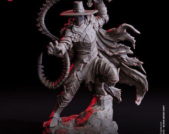 Crimson Marshal - UNPAINTED 3D Figure - Flesh of Gods