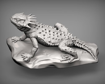 Flat-horned toad lizard - UNPAINTED - Alexander3dart