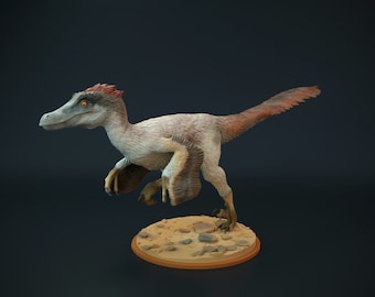 Velociraptor Mongolianensis Running- UNPAINTED - Dino and Dog Miniatures