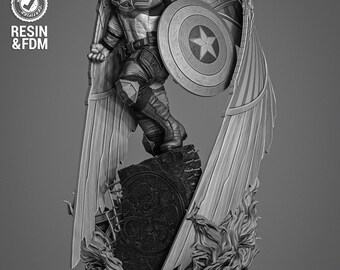 Falcon Sculpture 2024 - UNPAINTED FAN ART - Wicked 3D Models