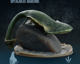 Diplocaulus Magnicornis  - UNPAINTED - Miniature Museum