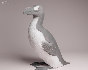 Great Auk - UNPAINTED 3D Resin Figure - Animal Den Miniatures