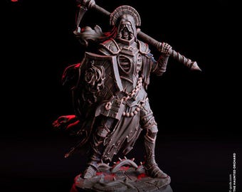 Lupe, Undead Cleric - UNPAINTED 3D Figure - Flesh of Gods