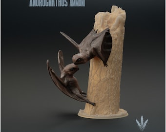 Anurognathus Ammoni Couple - UNPAINTED - Miniature Museum