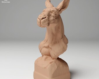 Red Kangaroo Bust - UNPAINTED - Animal Den Miniatures