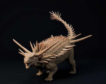 Spicomellus defensive - UNPAINTED 3D Resin Print - Dino and Dog Miniatures