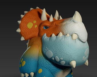 Atlas - Jawsaurus - UNPAINTED 3D Resin Figure - Doreki Studio