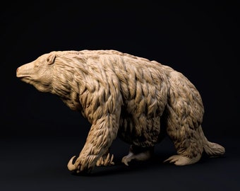 Megatherium walking - UNPAINTED - Dino and Dog Miniatures