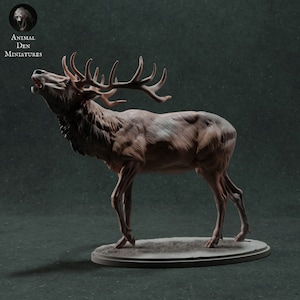Red Deer Calling - UNPAINTED - Animal Den Miniatures