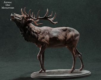 Red Deer Calling - UNPAINTED - Animal Den Miniatures