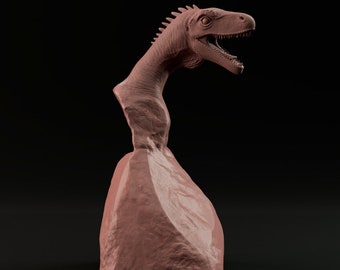Herrerasaurus Bust or Wall Mount - Dino and Dog Miniatures