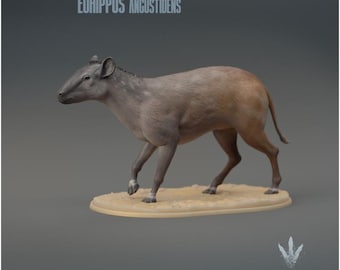 Eohippus angustidens Walking  - UNPAINTED 3D Figurine - Miniature Museum