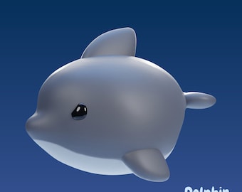 Dolphin - UNPAINTED - Grumpii Art Toy