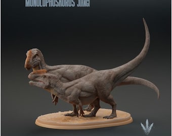 Monolophosaurus jiangi : Couple - UNPAINTED - Miniature Museum