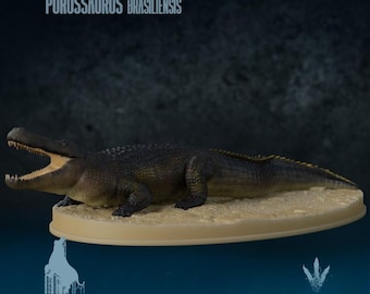 Purussaurus brasiliensis : The Giant Crocodile  - UNPAINTED 3D Resin Figure - Miniature Museum