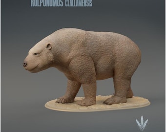 Kolponomos clallamensis : The Bear-otter - UNPAINTED 3D Resin Figure - Miniature Museum