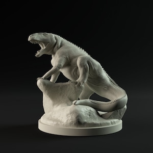 Prestosuchus sentado - Miniaturas Dino y Perro