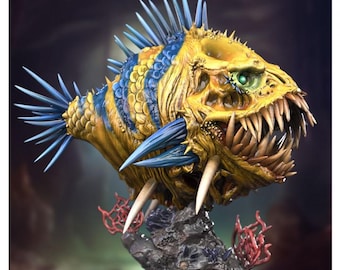 Fish Creature - UNPAINTED Fan Art -  Siryll Art