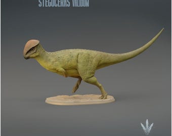 Stegoceras validum : Run - UNPAINTED 3D Figurine - Miniature Museum