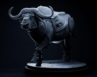 Cape Buffalo mecha robot - UNPAINTED - Dino and Dog Miniatures