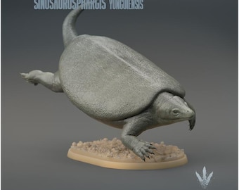 Sinosaurophargis yunguiensis : The Chinese Lizard-Turtle - UNPAINTED 3D Resin Figure - Miniature Museum