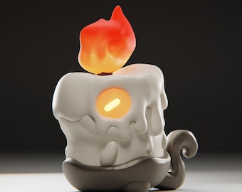 Wickii  - UNPAINTED 3D Resin Figure - Grumpii Art Toy