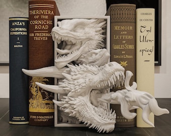 Drogon Inspired Fan Art Mini Book Nook - UNPAINTED - Treddigineer