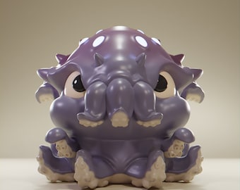 SquidOctopus - UNPAINTED - Grumpii Art Toy