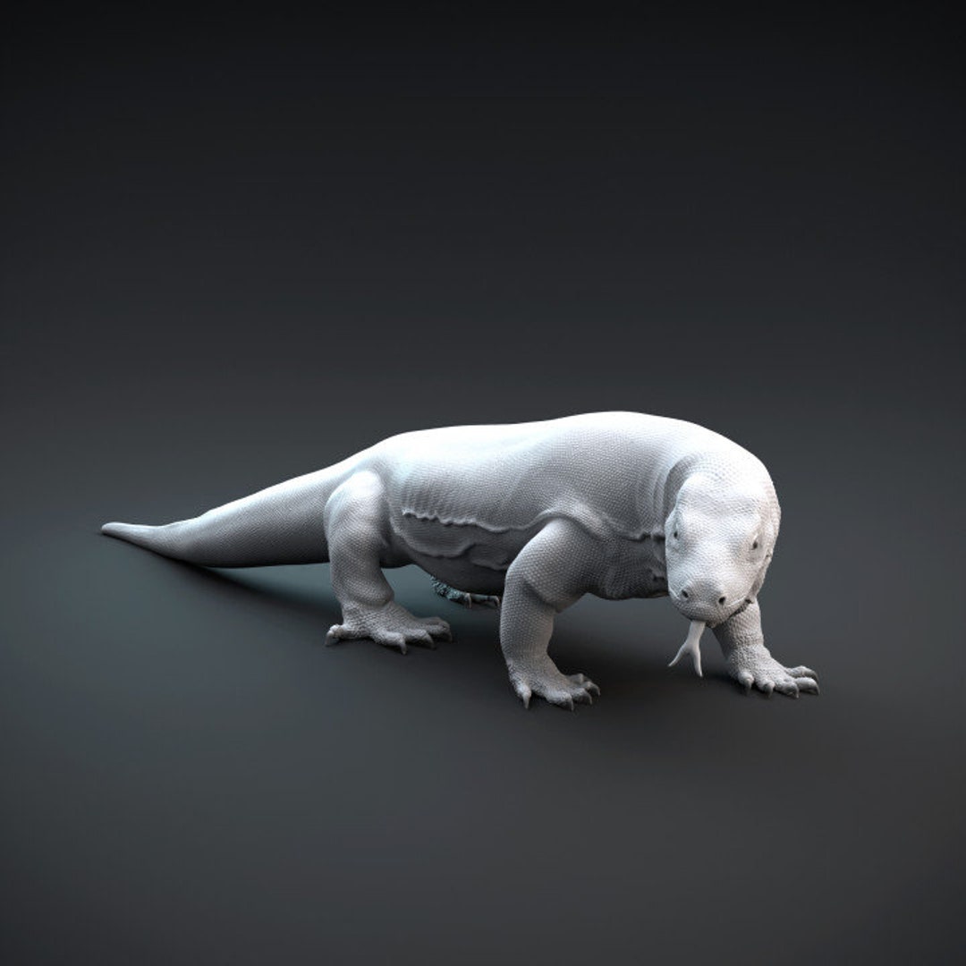 Komodo Dragon Dino and Dog Miniatures - Etsy