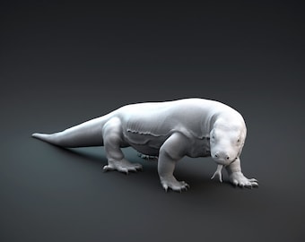 Komodo Dragon - UNPAINTED - Dino and Dog Miniatures