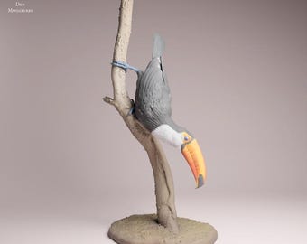 Toco Toucan - UNPAINTED 3D Resin Figurine - Animal Den Miniatures
