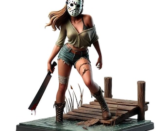 Jason Pin-Up Girl - UNPAINTED FAN ART - Cosmondo