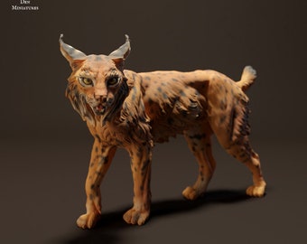 Iberian Lynx - UNPAINTED  - Animal Den Miniatures
