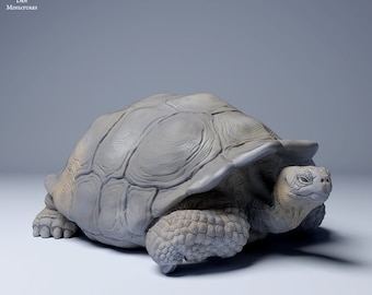 Galápagos Giant Tortoise Chillin - UNPAINTED - Animal Den Miniatures