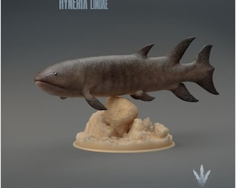 Hyneria lindae : The Prehistoric Lobe-finned Fish - UNPAINTED 3D Resin Figure - Miniature Museum