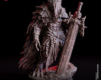 Sigurth, Caballero Dios Demonio - Figura 3D SIN PINTAR - Carne de Dioses