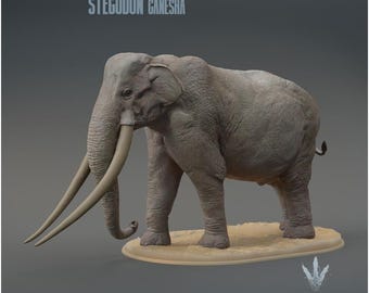 Stegodon ganesha : The Roofed Tooth Elephant  - UNPAINTED - Miniature Museum