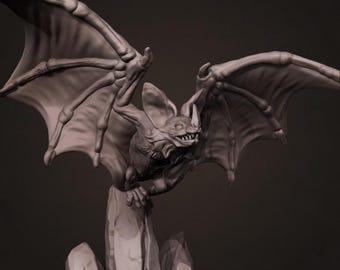 Cave Bat - UNPAINTED - Animals & Creatures Minis