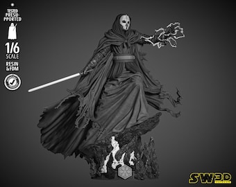 Darth Nihulus Sculpture - UNPAINTED FAN ART - Star Wars 3D Models