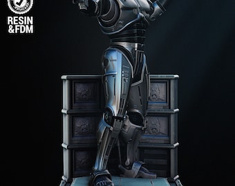 Robocop Sculpture - UNPAINTED FAN ART - Wicked 3D Models