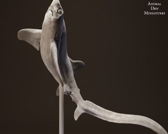 Big Eye Thresher Shark - UNPAINTED - Animal Den Miniatures