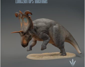 Lokiceratops rangiformis : Attacking - UNPAINTED - Miniature Museum