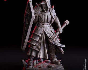 Fayne, Quarantine Warden - UNPAINTED 3D figure - Flesh of Gods