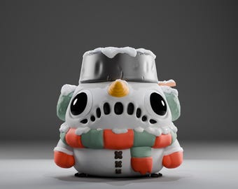Snowii - UNPAINTED - Grumpii Art Toy
