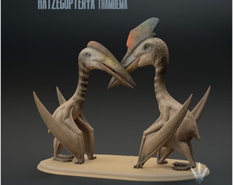 Hatzegopteryx thambema : Displaying Couple - UNPAINTED - Miniature Museum