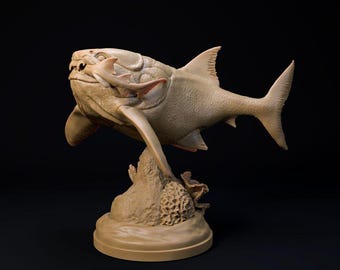 Dunkleosteus hunting - Dino and Dog Miniatures