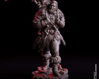 Andreyev, Watchful Warrior - UNPAINTED 3D Figure - Flesh of Gods