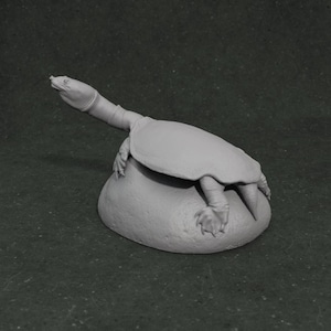 Apertotemporalis sobre roca - Miniaturas Dino y Perro