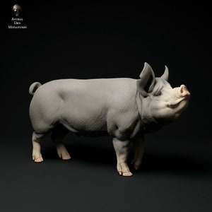 Berkshire Wildschwein - UNBEMALT - Animal Den Miniatures
