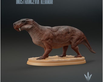 Inostrancevia alexandri : The Ancient Saber-tooth  - UNPAINTED - Miniature Museum